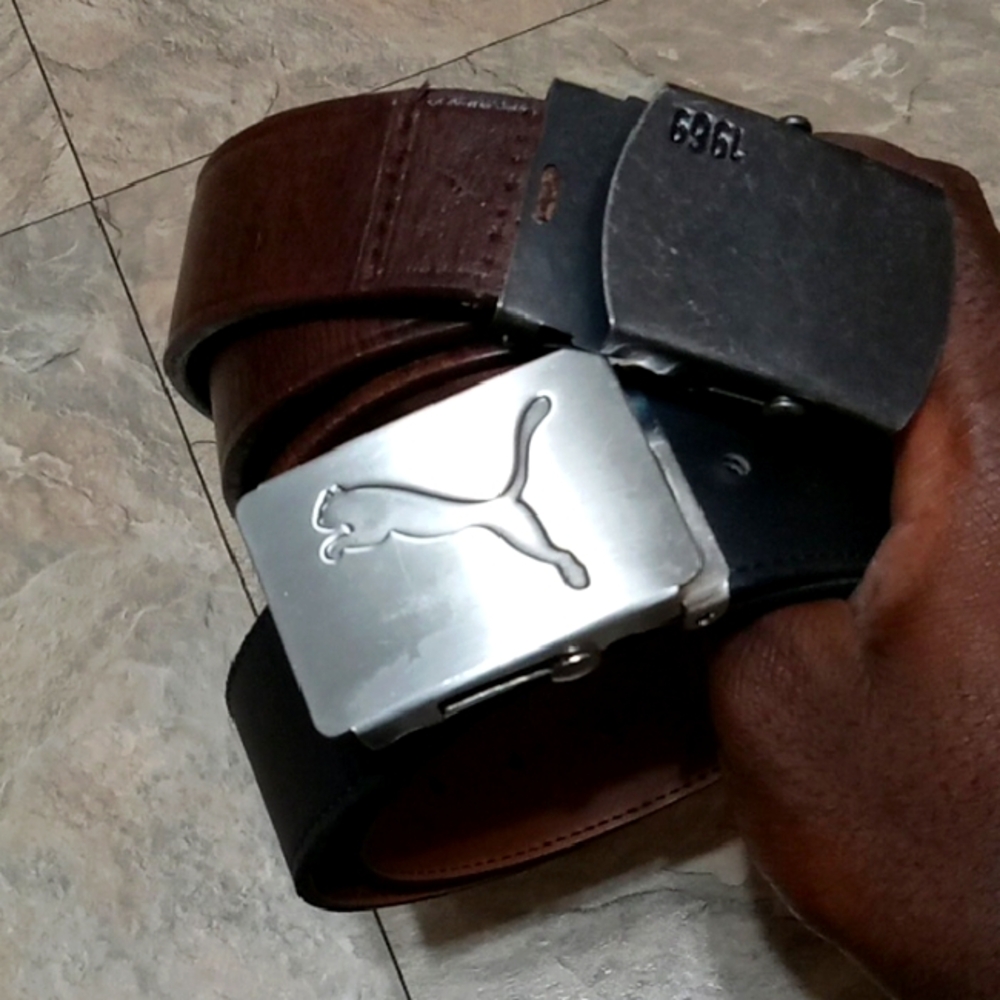 Puma Men's Dual-Tone Belt Bundle